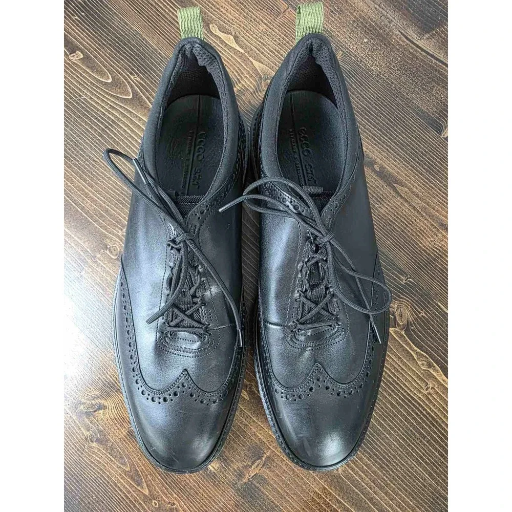 Ecco Phorene Men's Shoes Size 12 / 12.5 Black Leather Dress Oxford Shoes